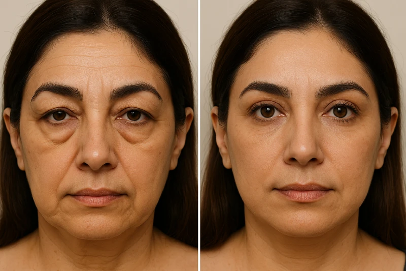 تأثیر جراحی پلک بر فرم ابروها